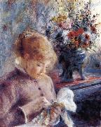 Pierre-Auguste Renoir Feune Femme cousant